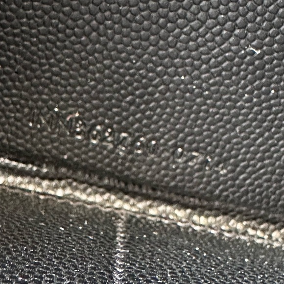 Authentic Saint Laurent Studded Zip Around Wallet Grain de Poudre Black Silver - Picture 13 of 14